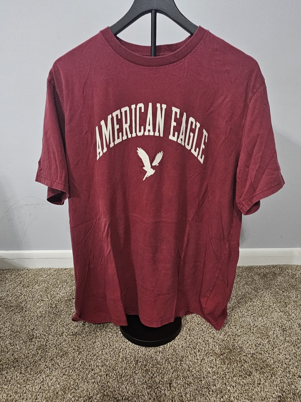 4 American Eagle Outfitters Green, Red, Light Blue & Gray Short Sleeve Tees - Picture 4 of 5
